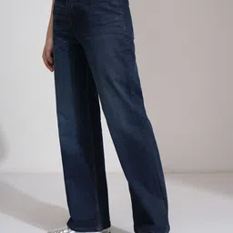 Basics By Tokyo Talkies Women Straight Fit Light Fade Stretchable Jeans image 5