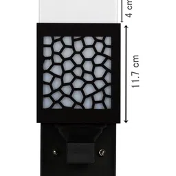 Gojeeva Brown Wood Square Wall Lamps image 5