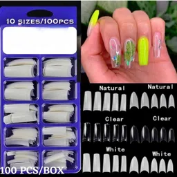 100 PCS Nail Art Kit & Extension Set - Perfect DIY Nails with Ease-image-74