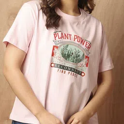 The Roadster Lifestyle Co Printed Cotton Oversized Fit T-Shirt image 3