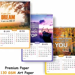 zoozoartz 2026 Wall Calendar | Nature quotes | (130gsm)-12.5x18 Inch 2026 Wall Calendar image 3