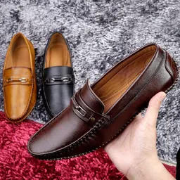 blackyard Faux Leather shoes Loafers For Men image 5