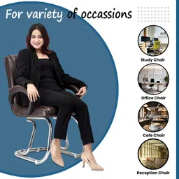 somraj Director Principal Manager Office Visitor Study Home Chair Leatherette Office Arm Chair image 4