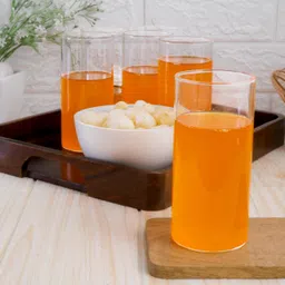 femora (Pack of 6) Borosilicate Transparent Juice Glass Set Water/Juice Glass image 2