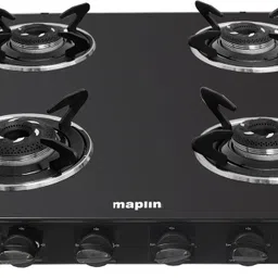 surya Combo of Kitchen Chimney Net60 Net + 4 Burner Gas Cooktop Curve Black Auto Clean Wall Mounted Black 1400 CMH Chimney image 3