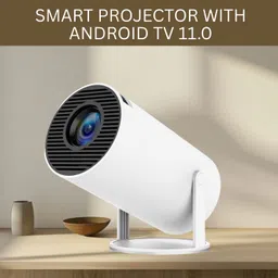 Guggu Protable Projector for Home 4K Support With Built-in Apps Netflix, YouTubeN488 (4500 lm / 1 Speaker / Wireless / Remote Controller) Portable Projector image 1