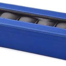 galaxy craft Blue & Yellow color watchbox for 6 watches Watch Box image 5