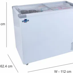 rockwell 350 L Double Door Standard Deep Freezer image 3