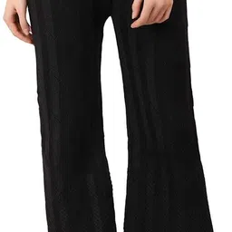 jmb Women Regular Fit Black Wool Trousers-picture-15