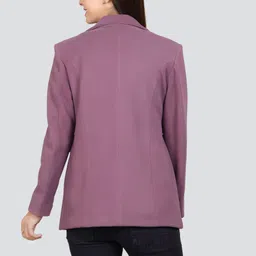 young club classic GARMAN VELVET Self Design Coat For Women image 2