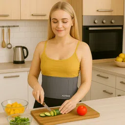 pletheon Sweat Belt for Men & Women | Waist Trimmer for Fat Burn & Slimming Abdominal Belt image 3