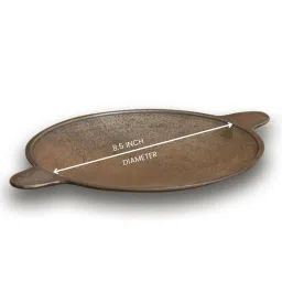 getkitch.in Papyrus 9 Inch Induction Friendly Black Cast Iron Tawa image 3