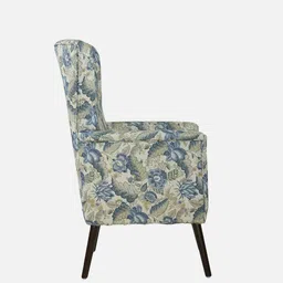 casacraft from pepperfry Apollo Fabric Wing Chair in Multiprint Colour image 5