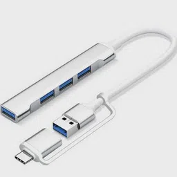 THE MOBILE POINT 4-in-1 Multiport USB Hub, Supports Type-C OTG & up to 5 Gbps High-Speed Data Transfer Compatible with Type-C laptops, Tablets & Smartphones USB Hub, Laptop Accessory, Card Reader-picture-33