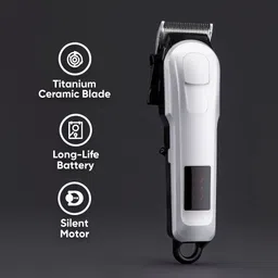 JAMMY ZONES 809A KM Professional Trimmer Beard Clipper Salon Styler 4 Length Settings A28 Fully Waterproof Trimmer 240 min Runtime 4 Length Settings image 4
