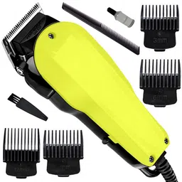 QGS Titanium Wired U7 Professional Hair Clipper Electric Low Sound Beard Moustache Trimmer 0 min Runtime 10 Length Settings image 1