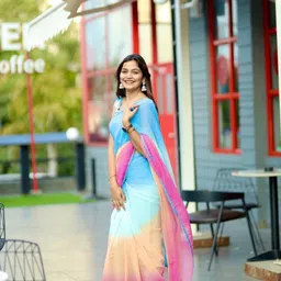 keshia Printed Daily Wear Georgette Saree image 2