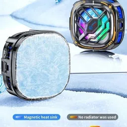 ElectroEra Enterprise NEW_X76 Pro Advanced Magnetic Cooler Rapid Cooling for Smartphones 1 Fan Cooling Pad image 4