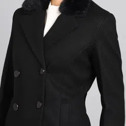 breil by fort collins Tweed Solid Coat For Women image 4