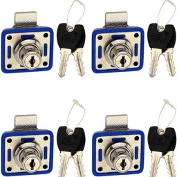 plus point 23mm Multipurpose Heavy-Duty Security for Drawers & Wooden Furniture(Pack of 4) Rev-A-Lock Cabinet Security System image 1