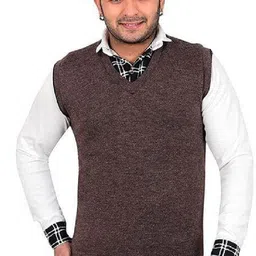 prathavastra Men Solid V Neck Multicolor Sweater-picture-17