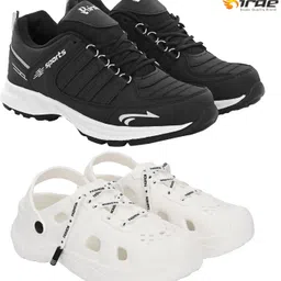 Birde Stylish Combo Pack of 2 Lightweight Gym, Outdoor Shoes With Clogs Walking Shoes For Men-picture-32
