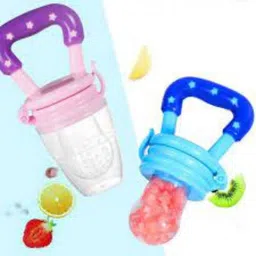 hidden beauty P10 Baby Fruit Nibble Silicon Fruit/Juice Feeder nipple Feeder (pack of 2) Teether and Feeder image 3