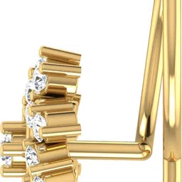 avsar Hamsini 18kt Diamond Yellow Gold Nose Wire image 5