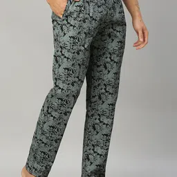 Urban Scottish Men's Pyjama-Regular Fit,100% Cotton,Mid Rise,Grey Men Pyjama image 4