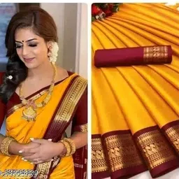 fashion club collection Woven Bollywood Cotton Silk Saree-picture-12