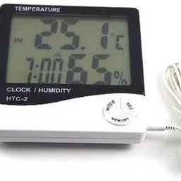thermomate Digital Hygrometer Thermometer with Clock LCD Display Wall Mount, room RT20 Thermometer-picture-26