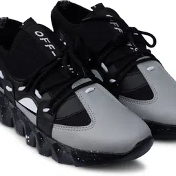 tst BLACK_Yellow_ Running Shoes For Men image 2