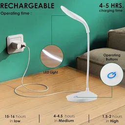 shree shyam enteprises battery operated led light , touch control eye caring Study Lamp image 5
