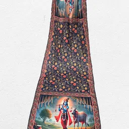 bloviate Silk Blend Printed, Applique Multicolor Women Dupatta-picture-25