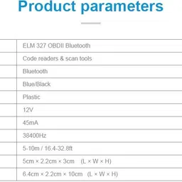 xsentuals Advanced Two chip ELM327 Bluetooth V2.1 V1.5 Interface OBD2/OBD II Auto Car Diagnostic Scanner OBD Reader OBD Interface image 3
