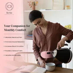 BE ME CCP Portable Cordless Heating Pad For Period Cramp Relief Massager Adjustable Belt Massager image 4