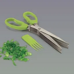 ttrudrahx Five-Blade Durable Stainless Steel Kitchen Veg Chopping Multi-Blade Scissor Scissors-picture-37