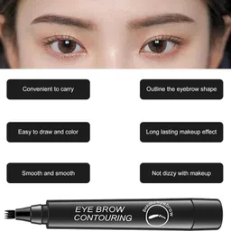 woongmi Eyebrow Brush Waterproof Long Lasting Coverage Styling image 2
