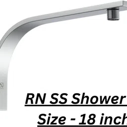 r. n. RN SS Shower Arm, Square Arm Fixed Mount image 2
