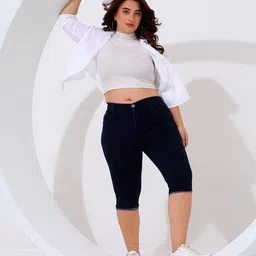 nifty Women Dark Blue Capri image 5