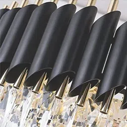 baslash 400 MM Black Mamba Round Chandelier For Living Room Bed Room Chandelier Ceiling Lamp image 4