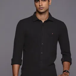 Louis Philippe Jeans Slim Fit Textured Casual Shirt-picture-55