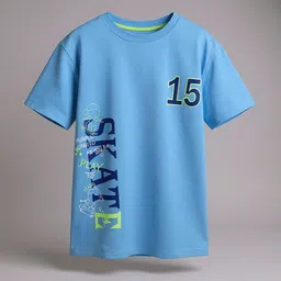 Purple United Kids Boys Typography Printed Applique T-shirt-picture-21