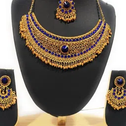 Women Click Set Of 2 Stone-Studded & Jewellery Set image 2