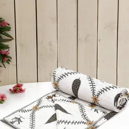 Anadhika Grey Floral AC Room Single Bed Dohar-picture-25