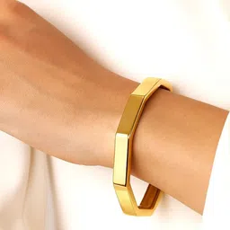 Rubans Voguish 22K Gold-Plated Bangle-Style Bracelet-picture-10