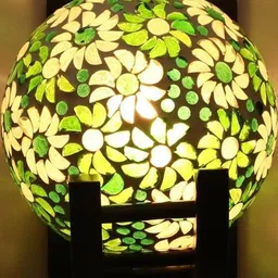 SOMIL Green Glass Cylinder Printed Wall Lamps-picture-10