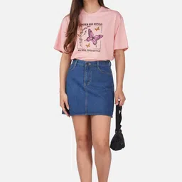 ANMI Women Printed 1 T-shirt-image-2