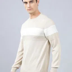 Cantabil Men Striped Full Sleeve Round Neck Pullover image 5