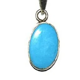 elitemart Silver-Plated Alloy Turquoise Pendant-image-81